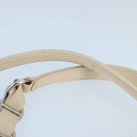 Christian Dior Trotter Romantic Tote Bag PVC Beige Silver Auth 96207 - Picture 8 of 16